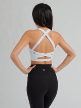 Thumbnail 6 of Candy Wrap Sports Bra - White, 6 of 11
