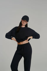 Thumbnail 2 of Threads Crew Pullover - Onyx Black, 2 of 5