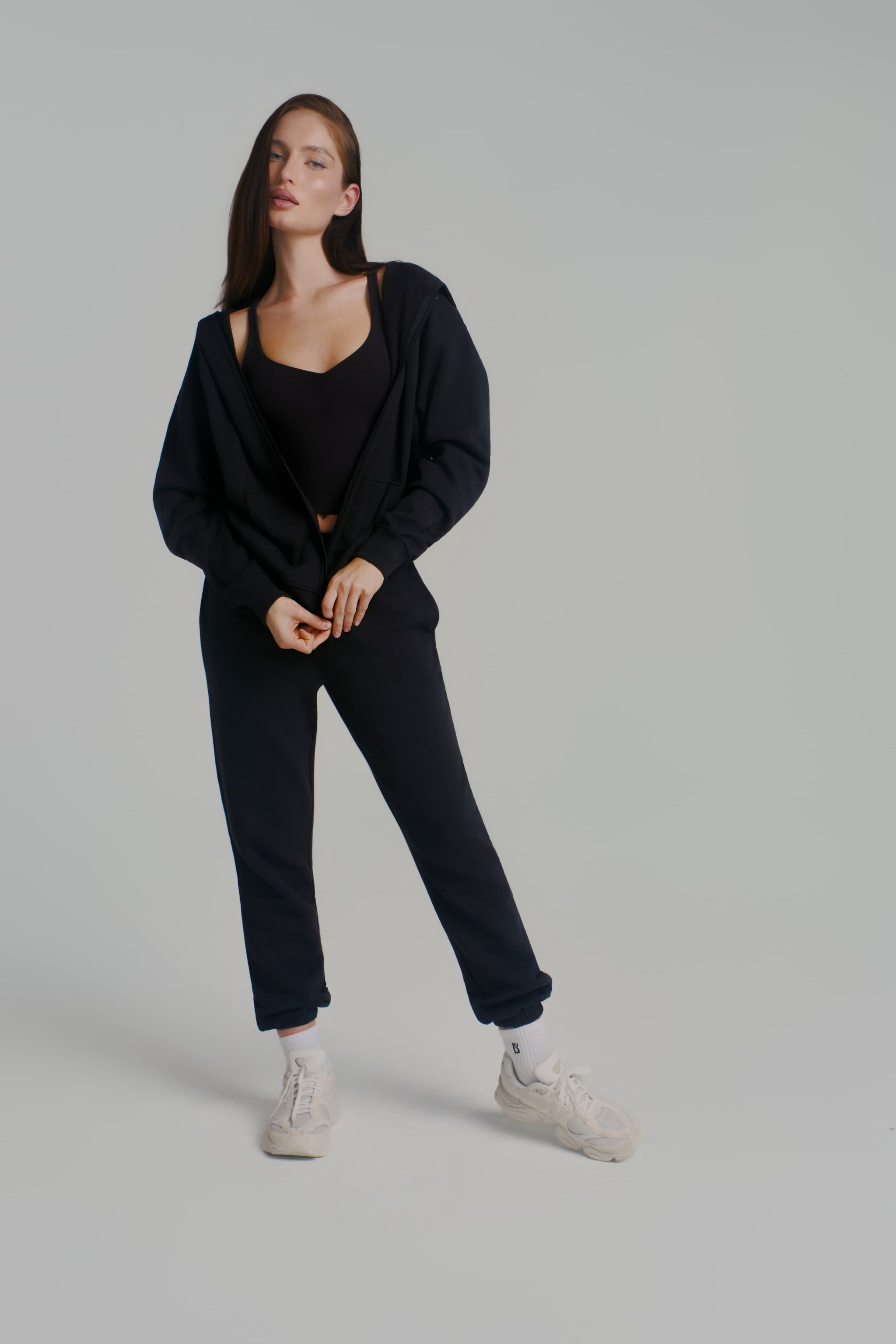 **PREORDER** Threads Zip Hoodie - Onyx Black