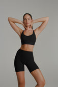 Poshknit Sports Bra - Onyx Black