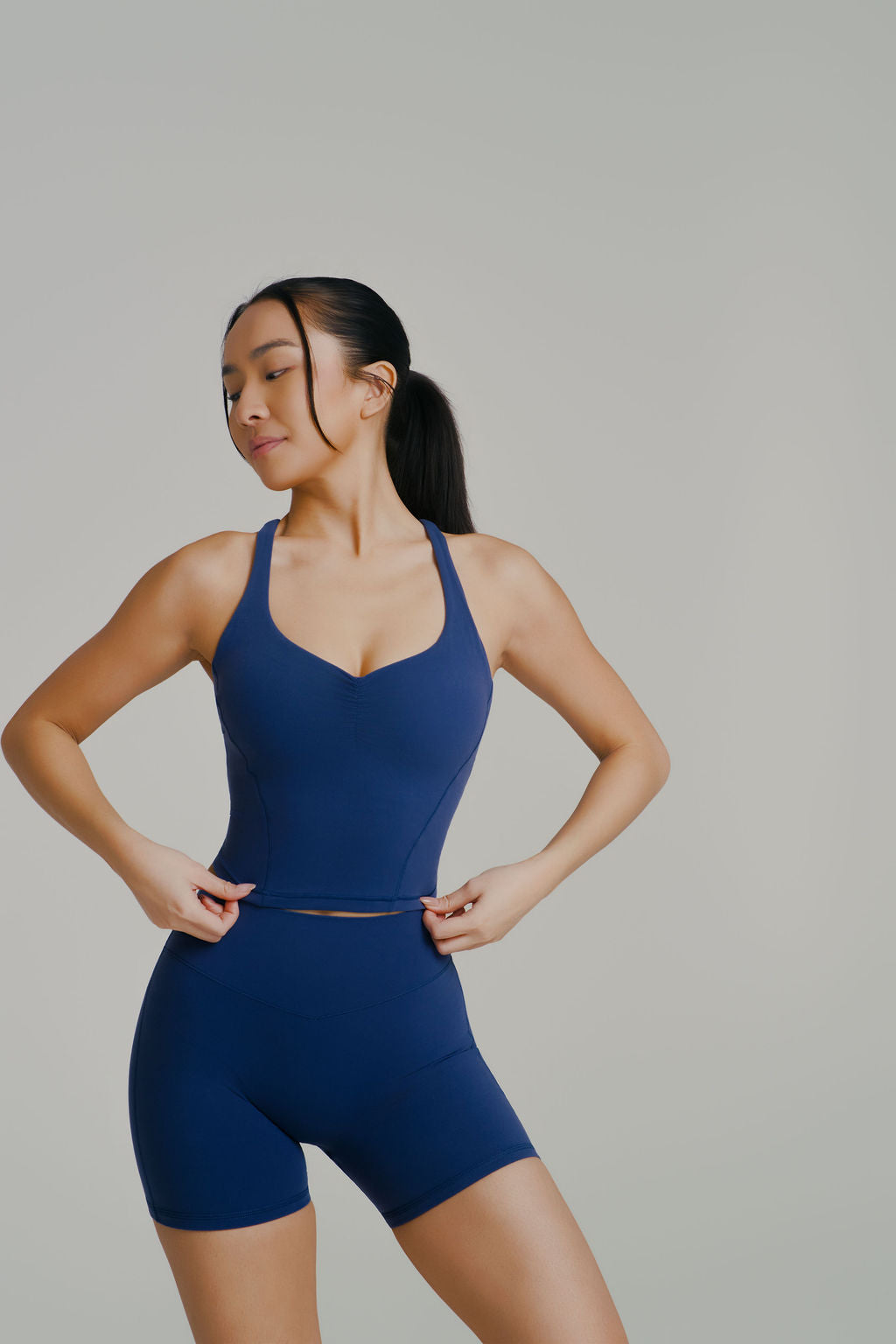 Poshknit Waist Tank - Baked Blue