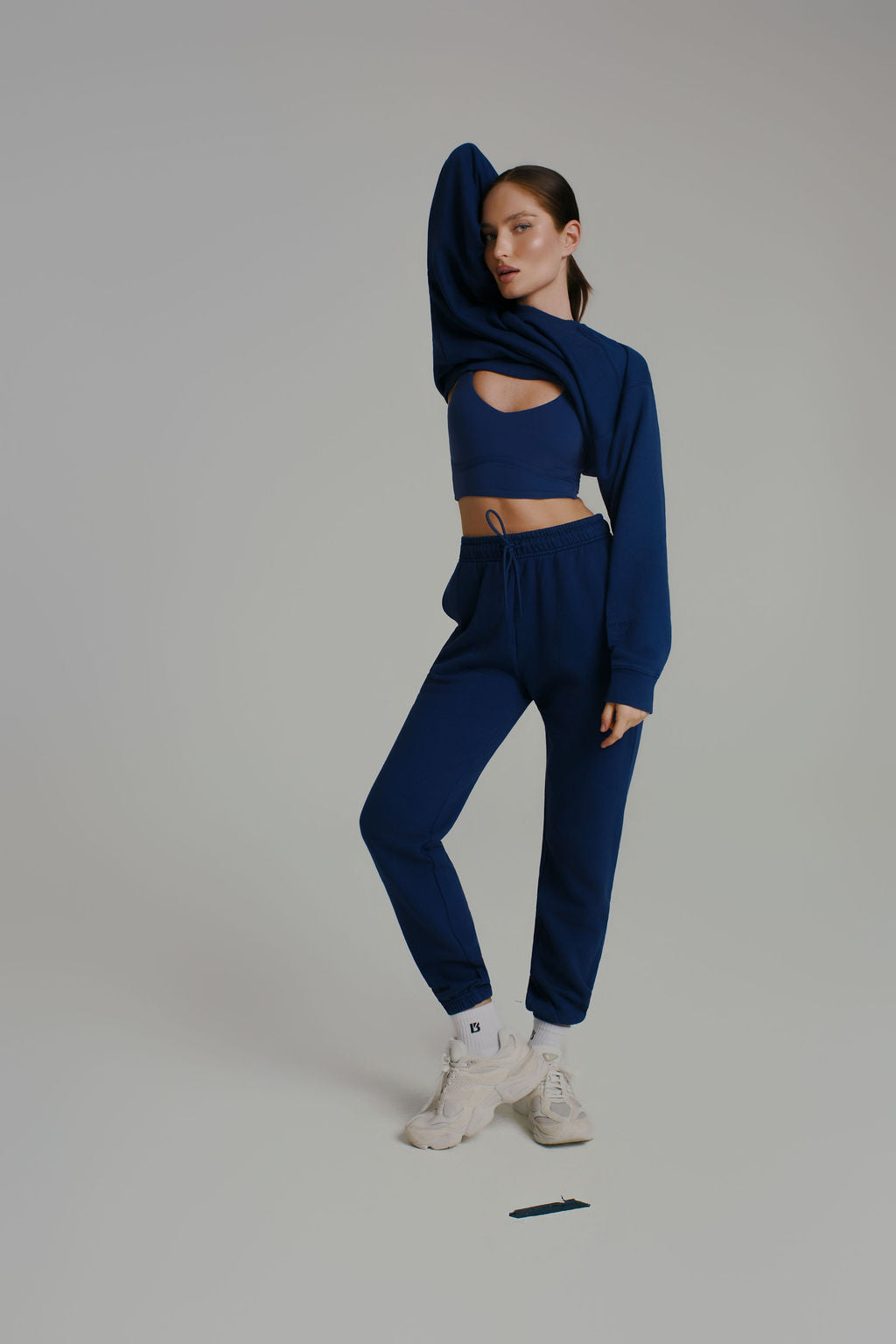 Poshknit Sports Bra - Baked Blue