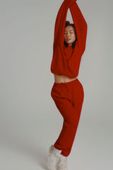 Thumbnail 4 of Threads Jogger Sweatpant - Lipstick Red, 4 of 5