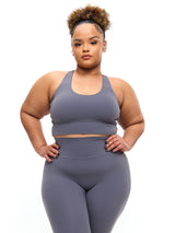 Thumbnail 1 of Rosa Sports Bra - Blue Steel, 1 of 5