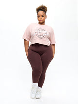 Thumbnail 2 of Lifting Club Crop Tee - Strawberry Milk, 2 of 4