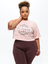 Thumbnail 1 of Lifting Club Crop Tee - Strawberry Milk, 1 of 4