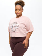Thumbnail 3 of Lifting Club Crop Tee - Strawberry Milk, 3 of 4