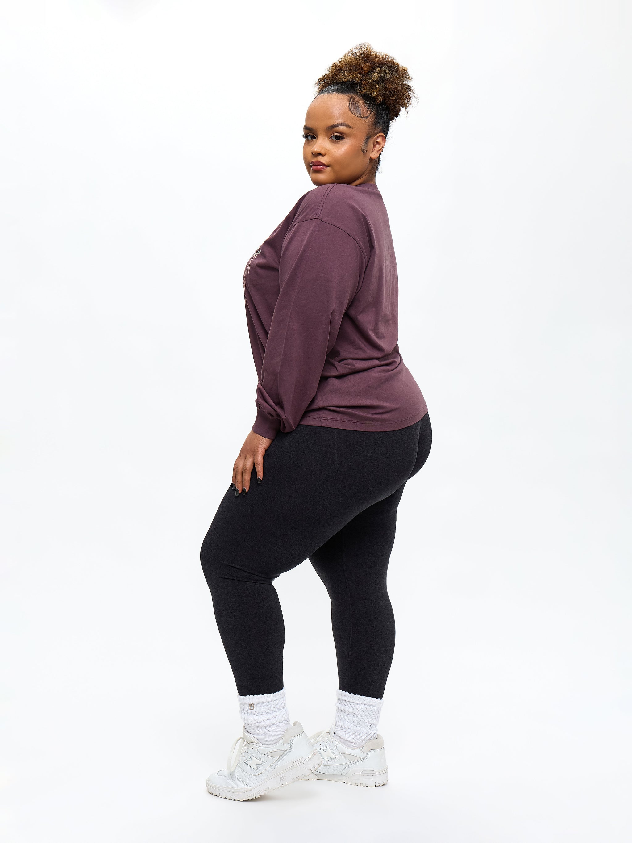 Build Long Sleeve Tee - Smoked Cherry