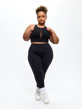 Thumbnail 3 of Airbrush Impact Sports Bra - Onyx Black, 3 of 6