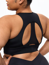 Thumbnail 2 of Airbrush Impact Sports Bra - Onyx Black, 2 of 6