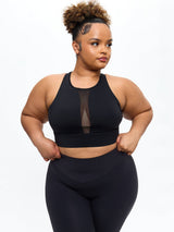 Thumbnail 1 of Airbrush Impact Sports Bra - Onyx Black, 1 of 6