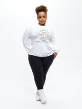 Thumbnail 1 of Lifting Club Long Sleeve Tee - White, 1 of 3