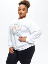 Thumbnail 3 of Lifting Club Long Sleeve Tee - White, 3 of 3