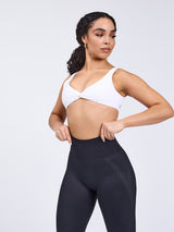 Thumbnail 4 of Twisted Sports Bra - White, 4 of 5