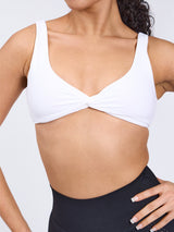 Thumbnail 5 of Twisted Sports Bra - White, 5 of 5