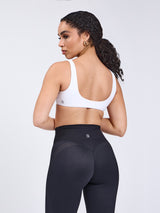 Thumbnail 2 of Twisted Sports Bra - White, 2 of 5