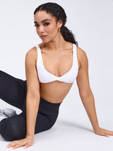 Thumbnail 1 of Twisted Sports Bra - White, 1 of 5
