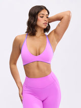 Thumbnail 6 of Girlfriend Reversible Sports Bra - Party Purple / Pop Rocks, 6 of 8
