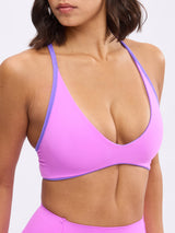 Thumbnail 8 of Girlfriend Reversible Sports Bra - Party Purple / Pop Rocks, 8 of 8