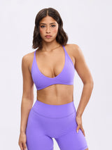 Thumbnail 2 of Girlfriend Reversible Sports Bra - Party Purple / Pop Rocks, 2 of 8