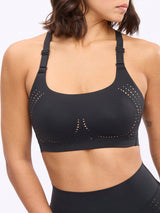 Thumbnail 1 of Airbrush Laser BTC Sports Bra - Onyx Black, 1 of 7