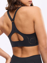 Thumbnail 2 of Airbrush Laser BTC Sports Bra - Onyx Black, 2 of 7