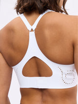 Thumbnail 2 of Airbrush Laser BTC Sports Bra - White, 2 of 7