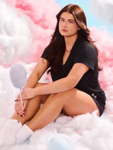 Thumbnail 4 of **PREORDER** Pajama Shorts Set - Black, 4 of 4