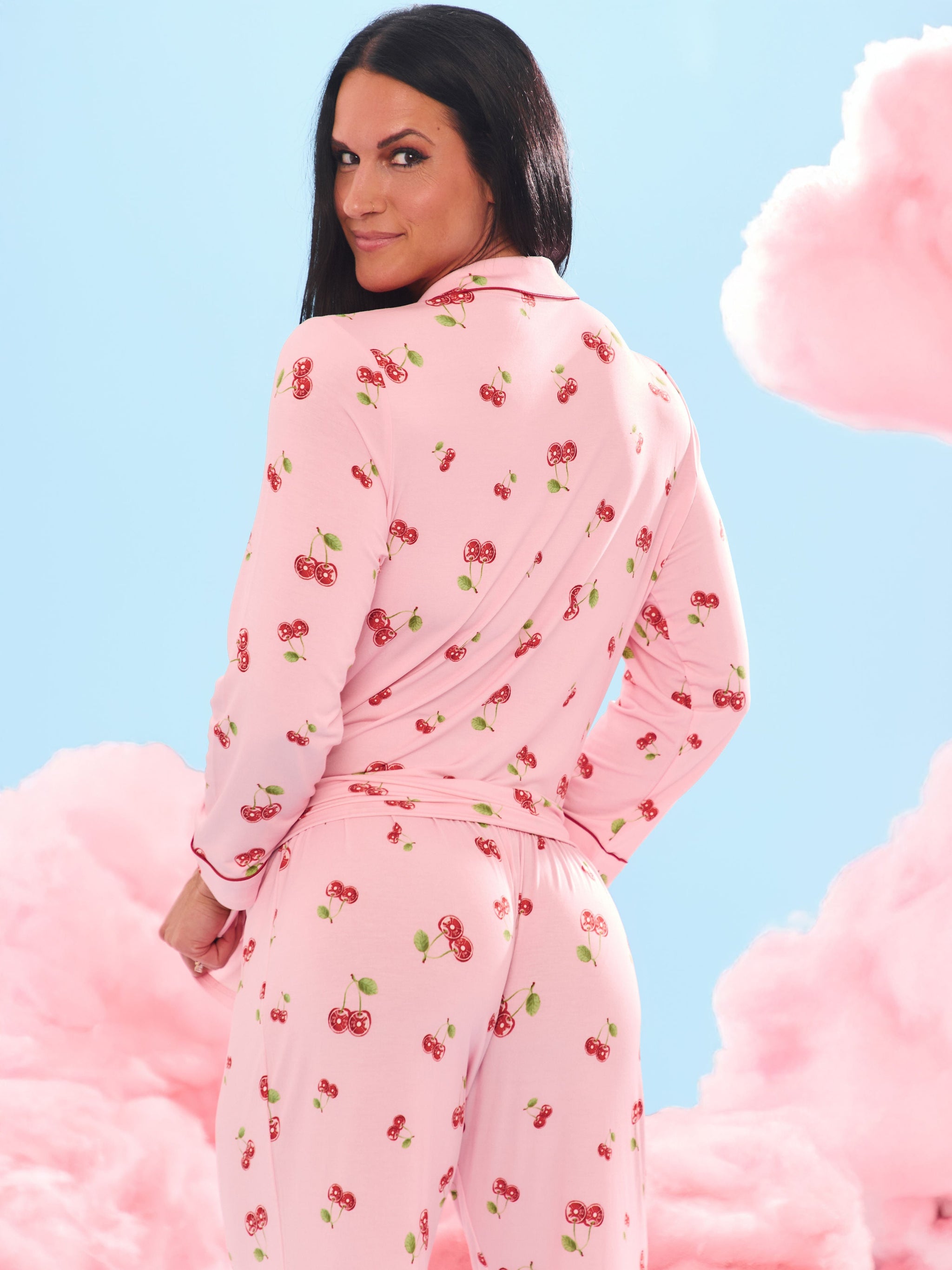 **PREORDER** Pajama Pants Set - Cherry Print