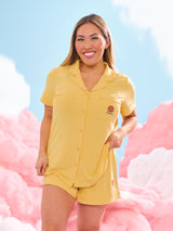 Thumbnail 1 of **PREORDER** Pajama Shorts Set - Yellow, 1 of 5