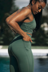 Thumbnail 1 of Airbrush Pocket Legging - Limon Pepino, 1 of 7