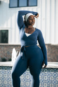 Ballet Wrap - Baked Blue