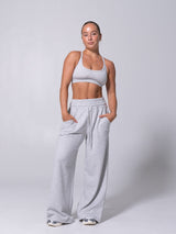Thumbnail 2 of Layers Straight Leg Sweatpant - Heather Grey, 2 of 9