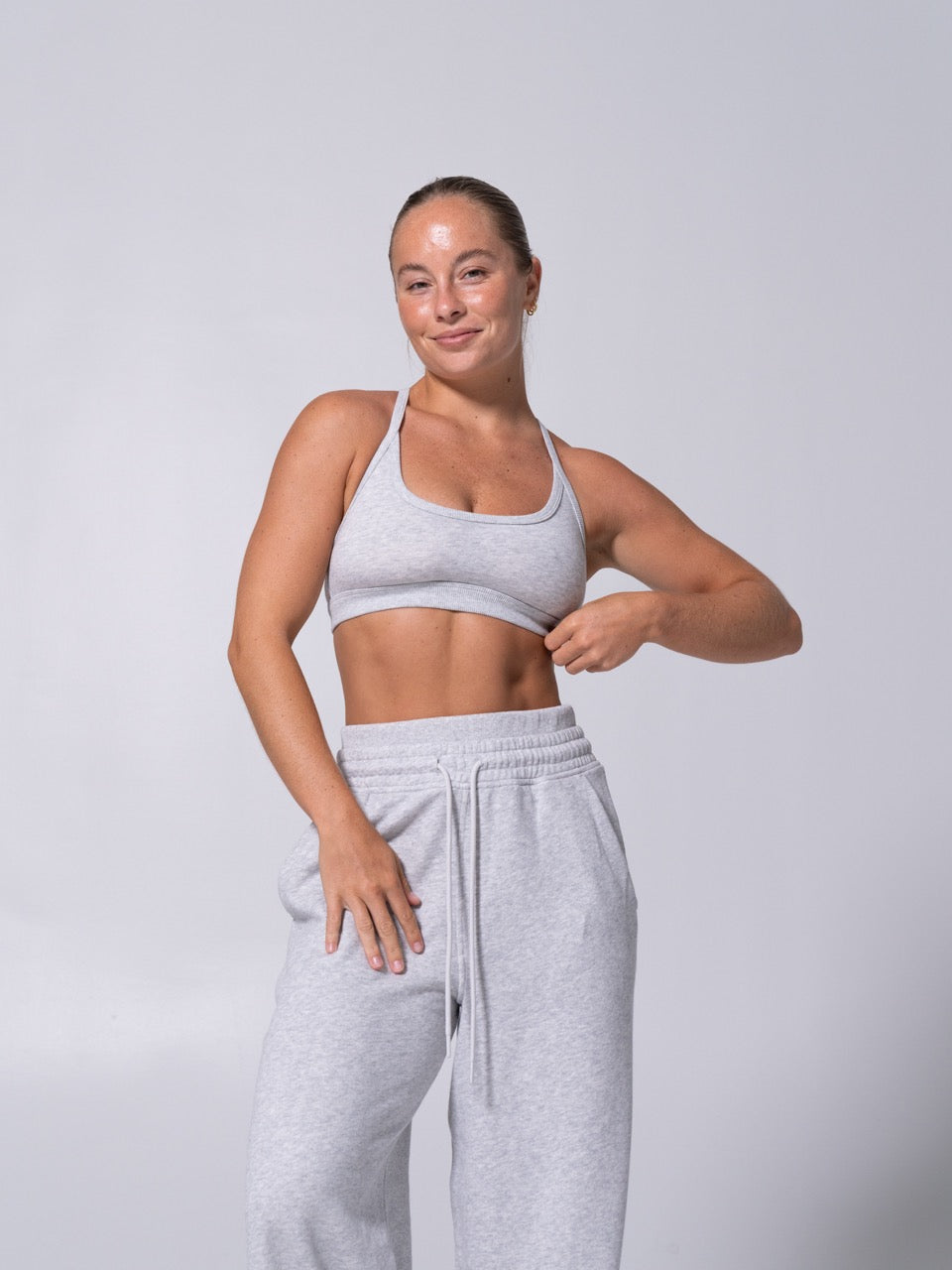 Threads Bralette - Heather Grey