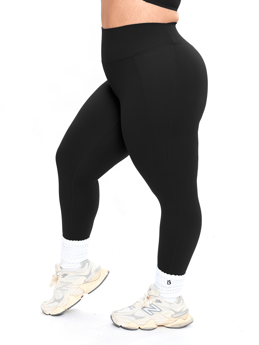 Poshknit Scrunch Pocket Legging - Onyx Black