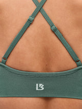 Thumbnail 4 of Plunge Seamless Sports Bra - Limon Pepino, 4 of 4