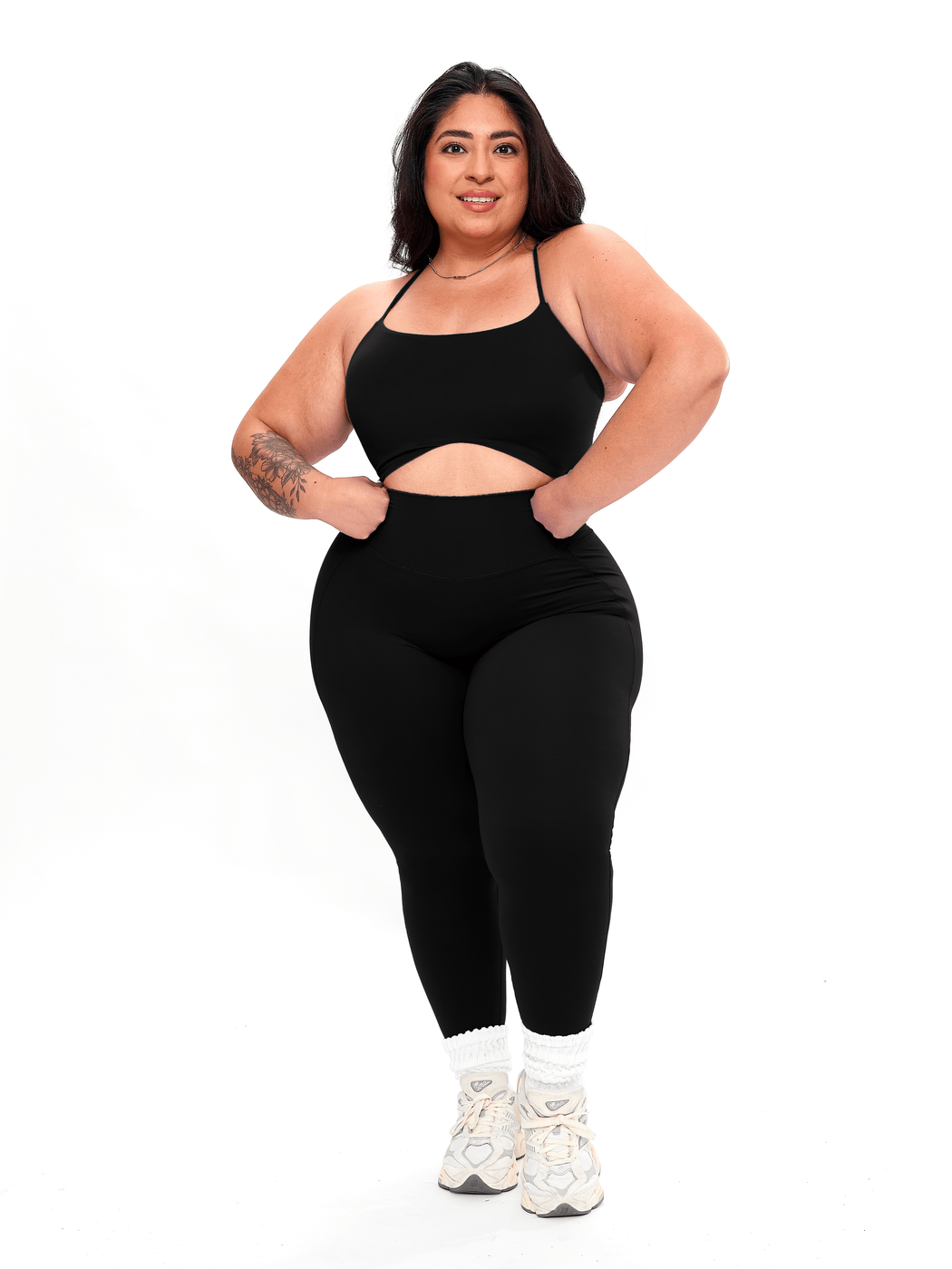 Poshknit Scrunch Pocket Legging - Onyx Black