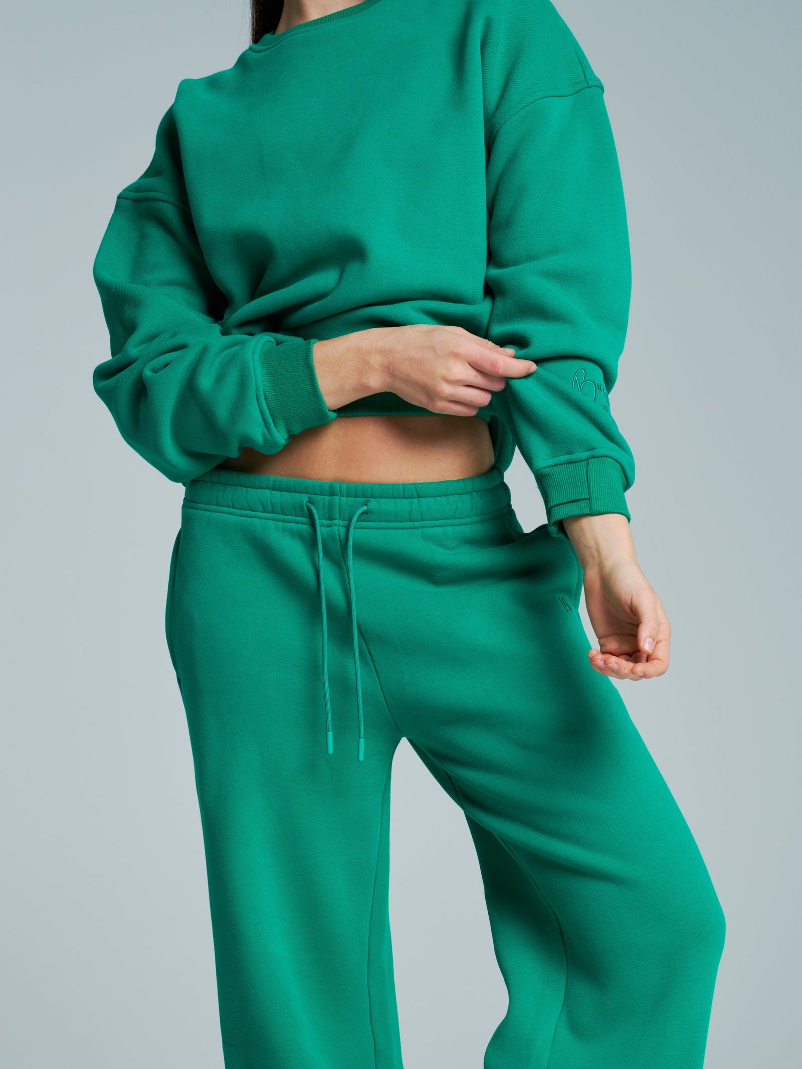 Plush Fleece Straight Leg Sweat Pant - Lucky Charm