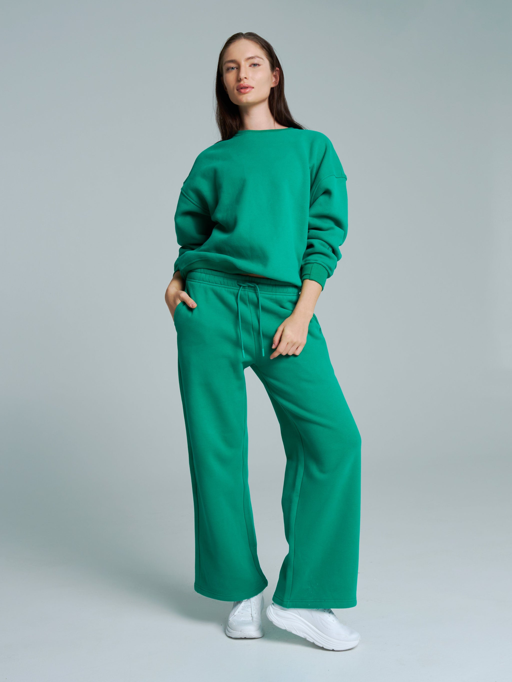 Plush Fleece Straight Leg Sweat Pant - Lucky Charm