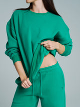 Thumbnail 4 of Plush Fleece Crew Pullover - Lucky Charm, 4 of 6