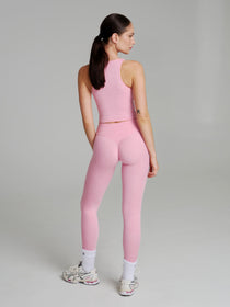 Dream Heathered Legging - Heather Pink
