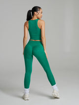 Thumbnail 3 of Dream Heather V Neck Tank - Heather Green, 3 of 6