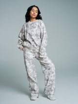 Thumbnail 5 of Plush Fleece Crew Pullover - Snow Camo, 5 of 8