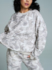 Plush Fleece Crew Pullover - Snow Camo