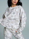 Plush Fleece Crew Pullover - Snow Camo
