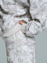 Thumbnail 3 of Plush Fleece Crew Pullover - Snow Camo, 3 of 8