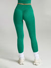 Dream Heathered Legging - Heather Green