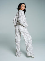 Thumbnail 7 of Plush Fleece Crew Pullover - Snow Camo, 7 of 8