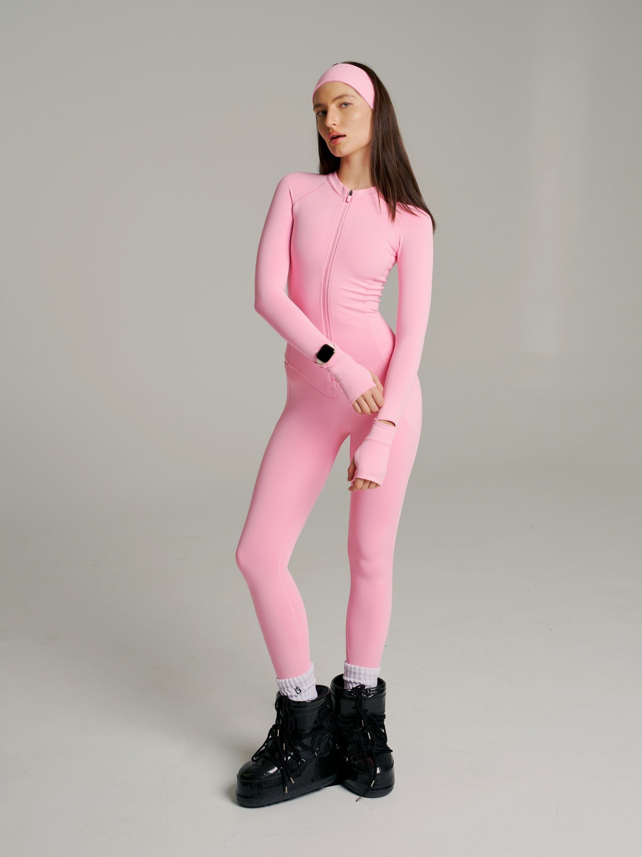 Colorado Fleece Bodysuit - Plastic Pink