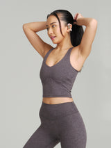 Thumbnail 7 of Dream Heather V Neck Tank - Heather Charcoal, 7 of 10